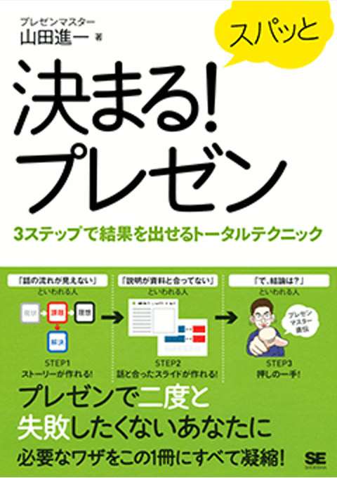 『スパッと決まる!プレゼン 3ステップで結果を出せるトータルテクニック』の書影